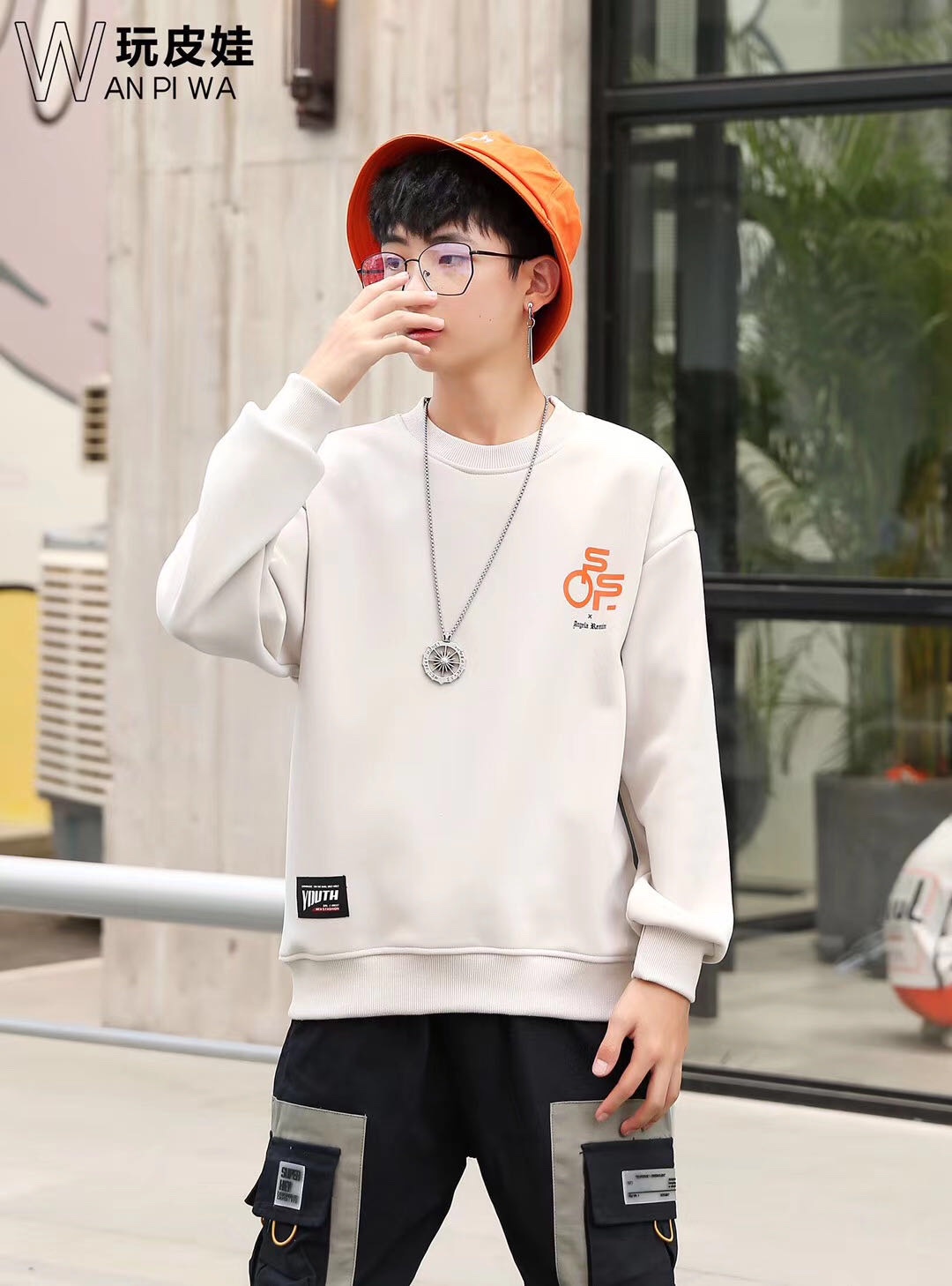 男童一体绒卫衣详情图6