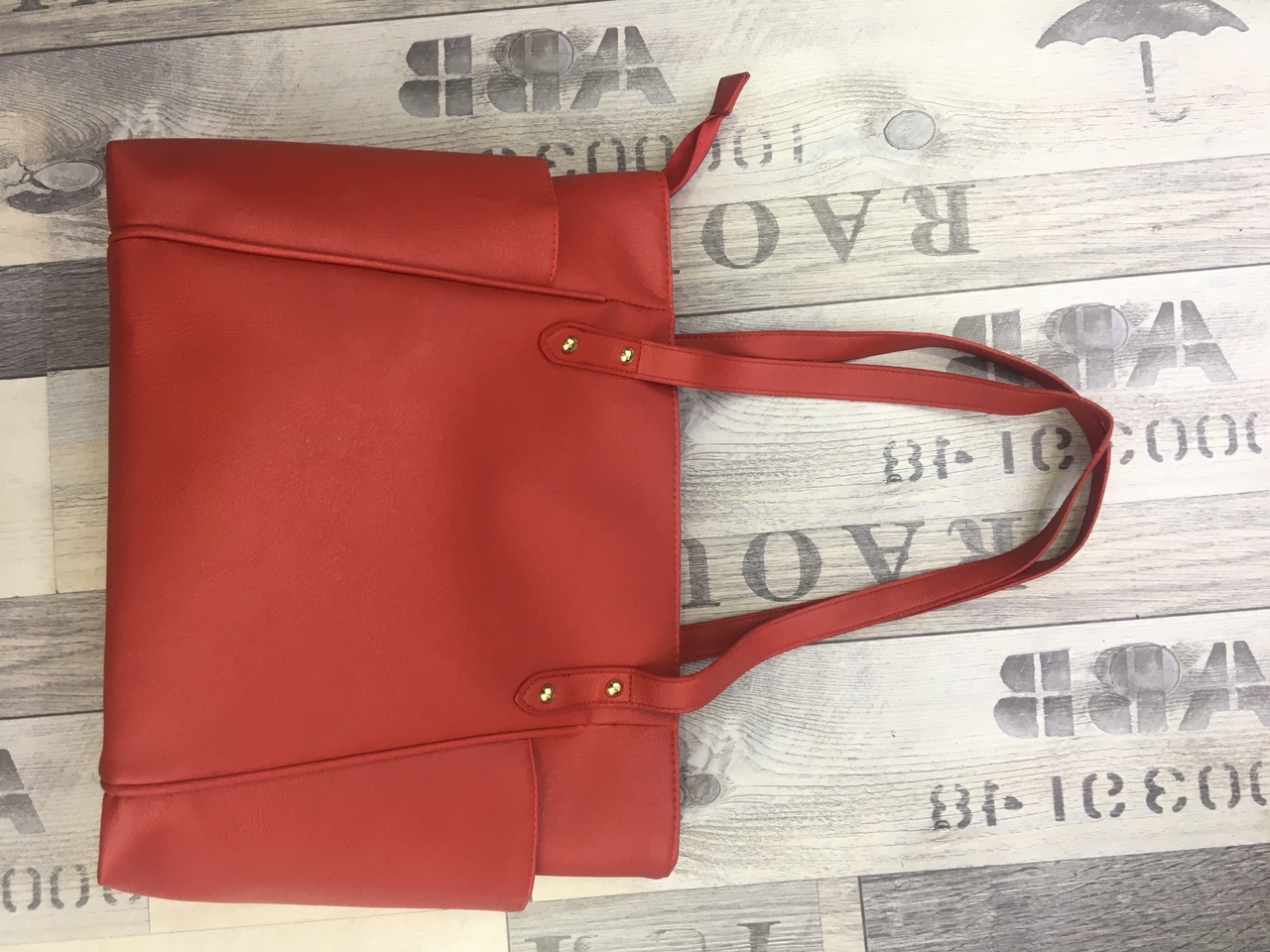 PU single shoulder bag with nail thumbnail