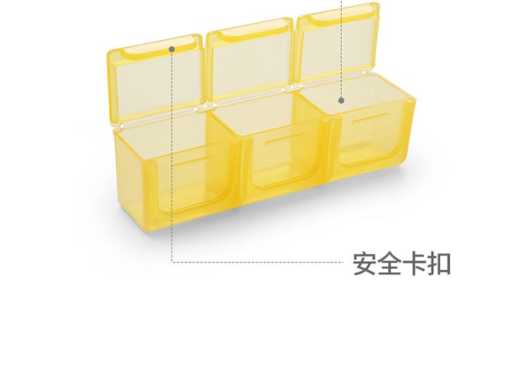 Portable one-week dispensing medicine box, portable storage, dispensing mini box detail image 14