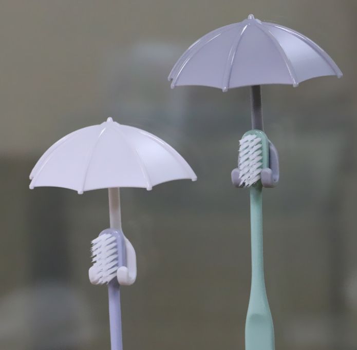 Lovely umbrella toothbrushes rack hook bathroom wall toothbrushes rack bathroom toothbrushes rack kitchen hook