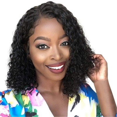 A new type of popular European and American wig for women with small curly hair and a synthetic fiber head cover detail image 2