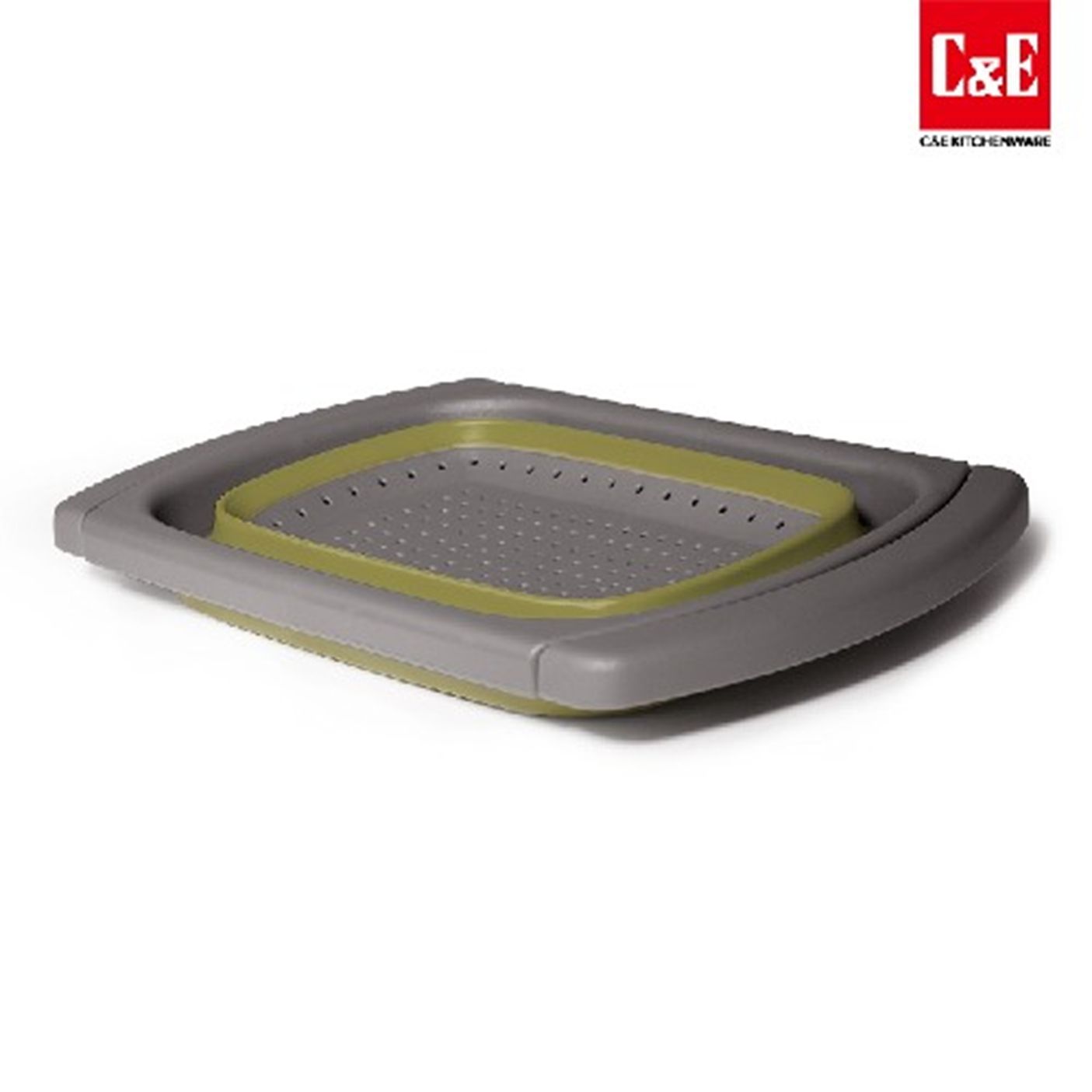 Yiwu Selection rectangular telescopic asphalt basket - Dark green /19006 full figure