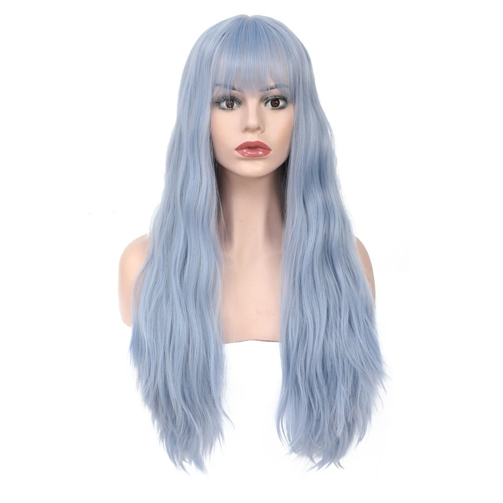 The latest long-haired synthetic fiber headgear from Europe and America is in stock detail image 3