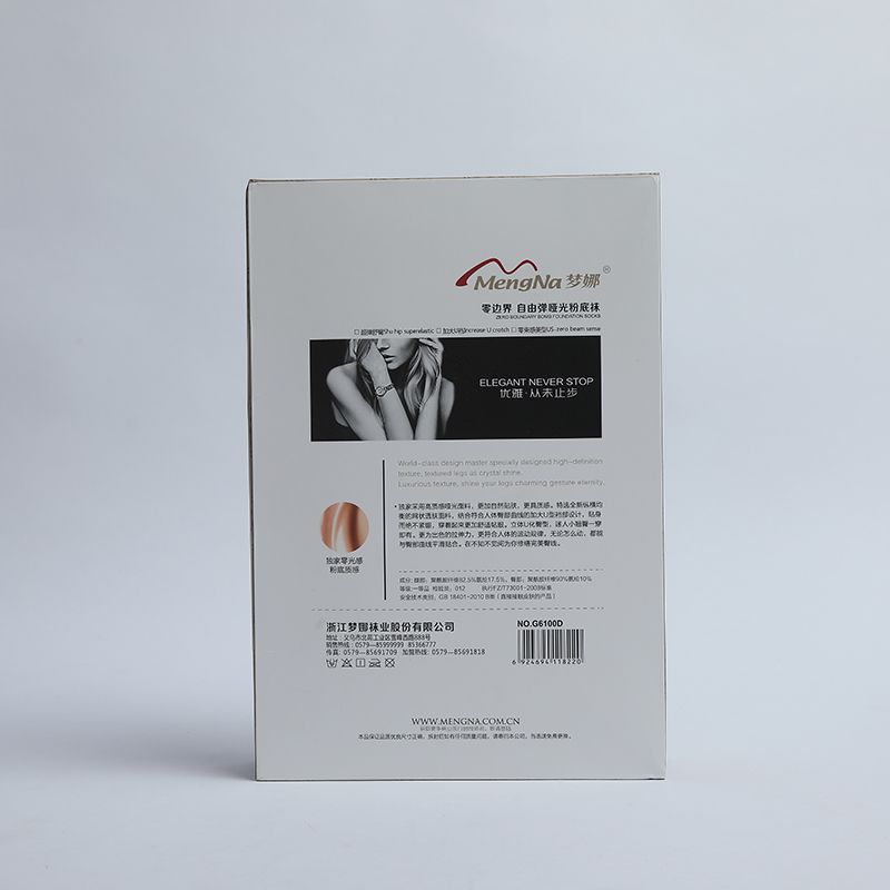 Mengna 10D zero boundary free breathing matte foundation socks G6100D- black /30216 Specification drawing