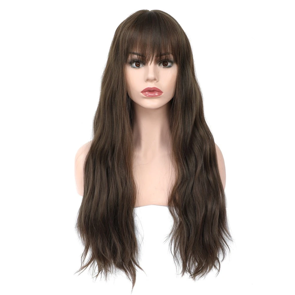 The latest long-haired synthetic fiber headgear from Europe and America is in stock detail image 2