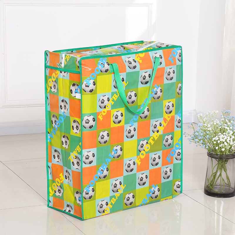 The latest version of 2020 on the market hand woven bag PP film printing woven bag moving bag custom advertising bag Specification drawing