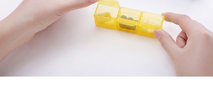 Portable one-week dispensing medicine box, portable storage, dispensing mini box detail image 3