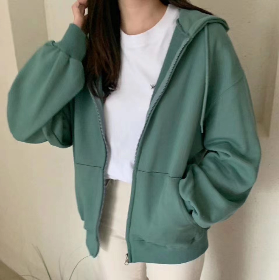 韩屋里·韩国进口服装韩版休闲卫衣拉链外套