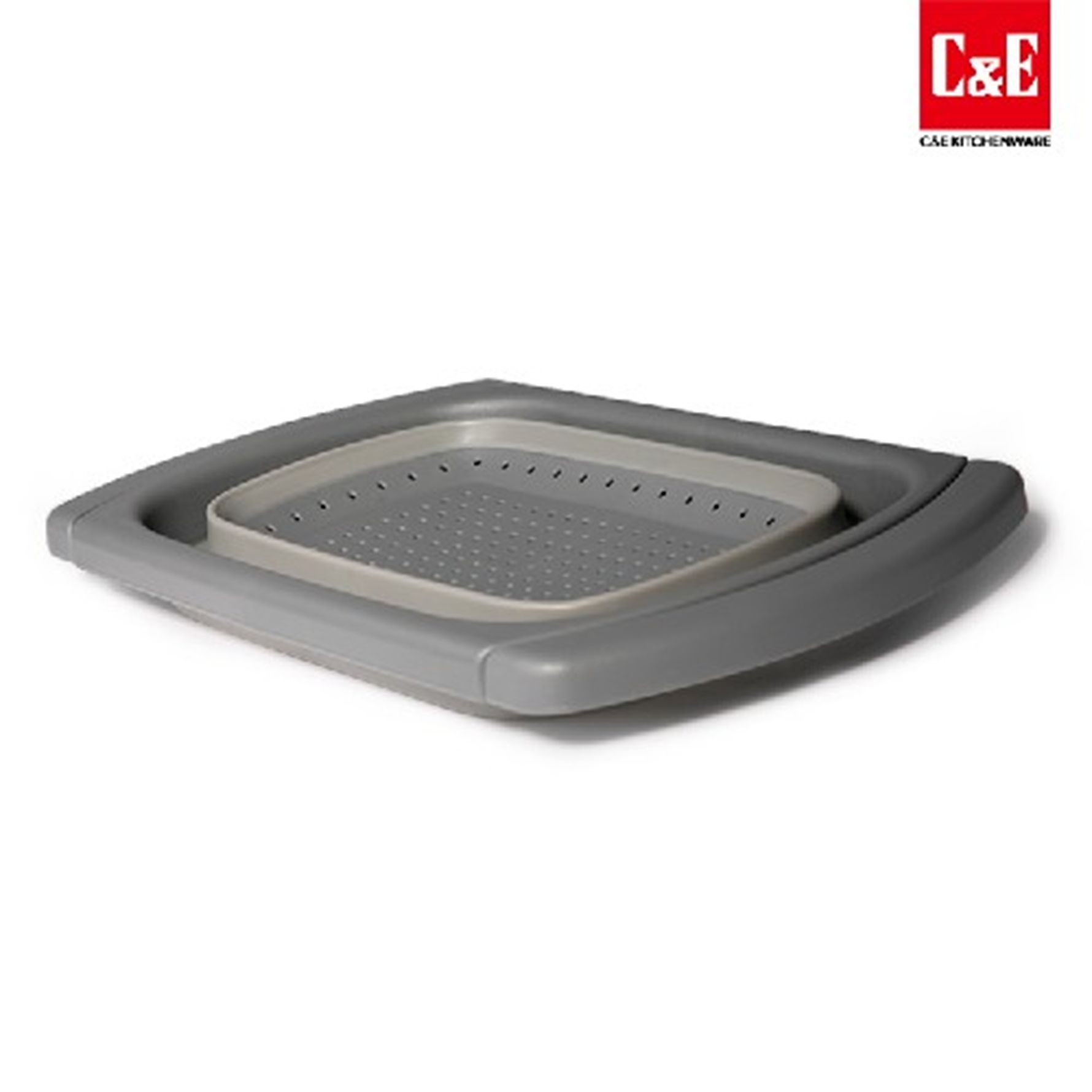 Yiwu Selection rectangular telescopic asphalt basket - grey /19006 full figure