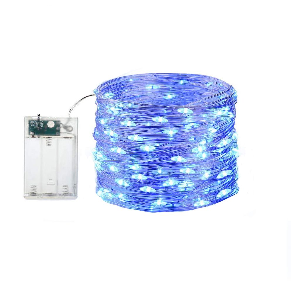 Cross-border best-selling 8-function battery box copper wire lamp home decoration mini light string
