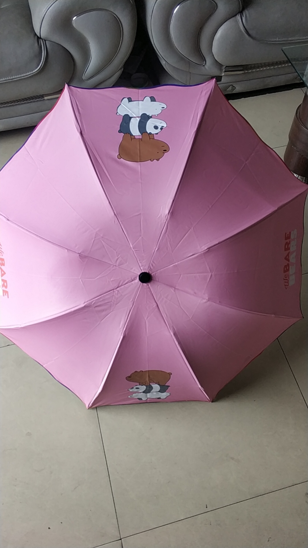 三节190T银胶太阳伞产品图