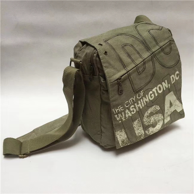 帆布斜挎包单肩包男女通用款旅行小背包细节图