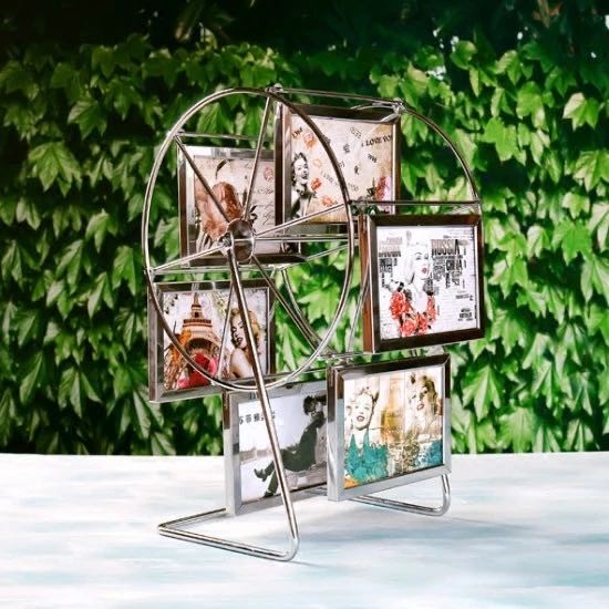 Ferris wheel rotating photo frame, studio photo frame, metal photo frame, gift photo frame wholesale, wedding photo studio detail image 1