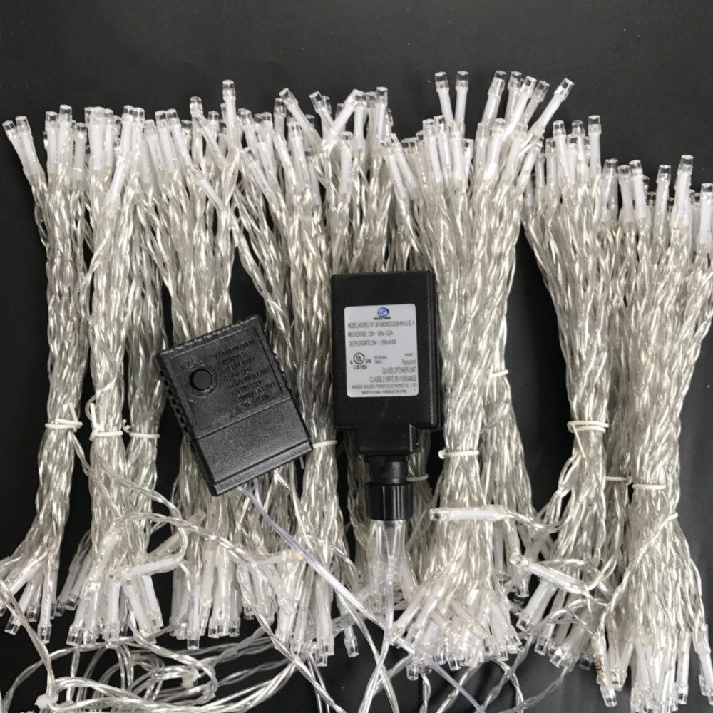 Cross-border best-selling low-voltage safety Christmas light 3M x 3M 300LED curtain light detail image 2