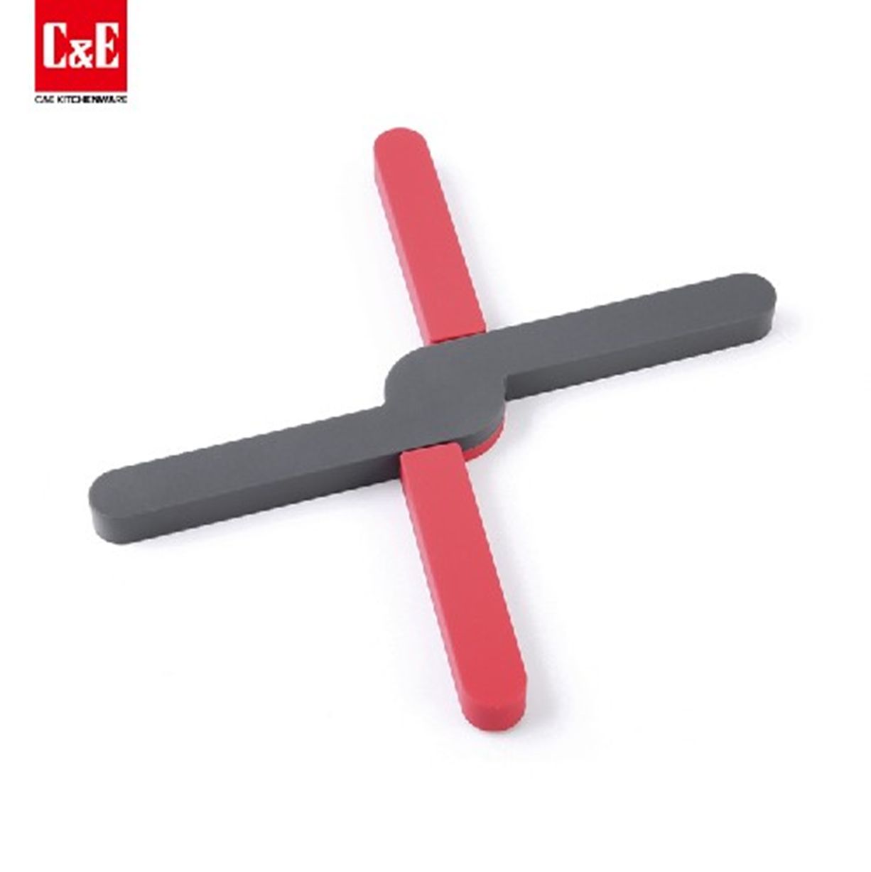 Yiwuhaohuo X-shaped silicone pot pad -1795C Red grey /19006 full figure