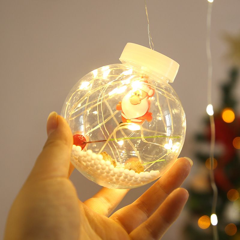 Amazon's new copper wire bulb curtain light, Santa Claus copper wire light Specification image