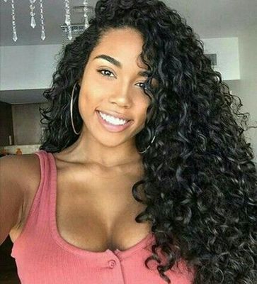 New wig style: African small curly hair, fluffy and explosive hairstyle, long curly hair, brown synthetic fiber hair, long hair wig for European and American women Specification image