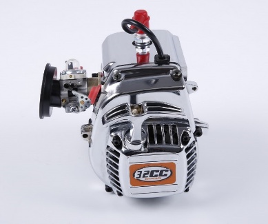 81018 Chrome appearance Kit R320 32CC four-point fixed easy start engine (Walbro1107 carburetor, NGK spark plug)