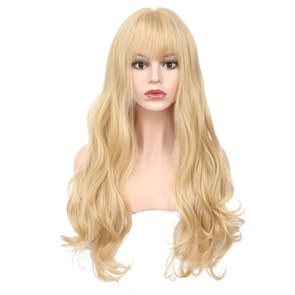 New wavy synthetic fiber headgear for long hair in Europe and America is in stock Specification image
