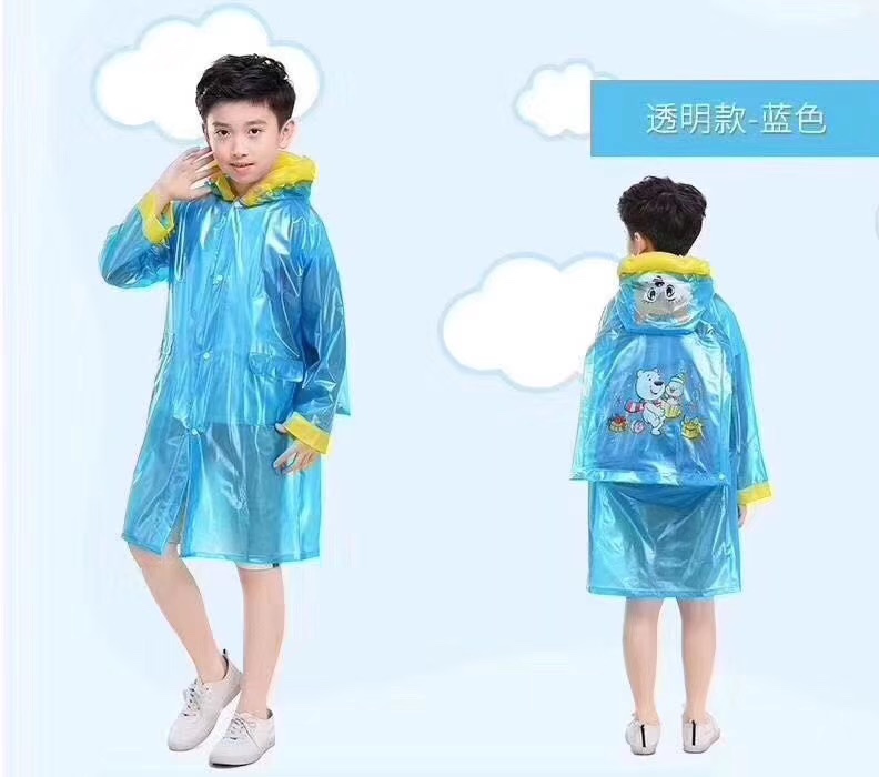 PVC加厚卡通背包雨衣产品图
