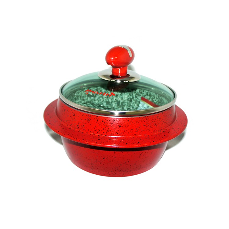 Kitchen Code: Korean original imported luxury red IH natural stone pot, 15cm pic 1
