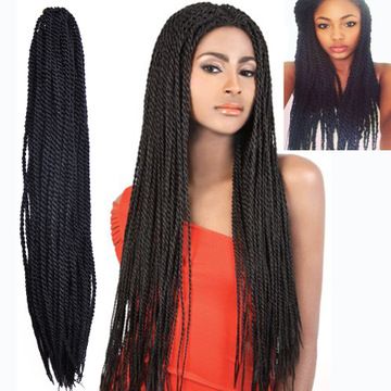 New style wigs: long straight hair for women, black people with dirty braids, hand-twisted braids and long hair