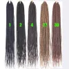 New style wigs: long straight hair for women, black people with dirty braids, hand-twisted braids and long hair details Picture
