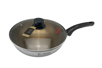 Kitchen code: Korean imported stainless steel frying pan, 26cm detail image 2