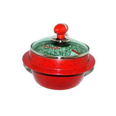 Kitchen Code: Korean original imported luxury red IH natural stone pot, 15cm