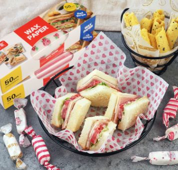 Bake wrapping sandwich wrappers with wax paper hamburger paper candy nougat dessert biscuit wrappers
