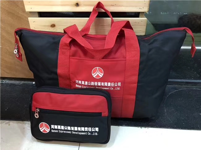 拼色子母包 印高速两件套包