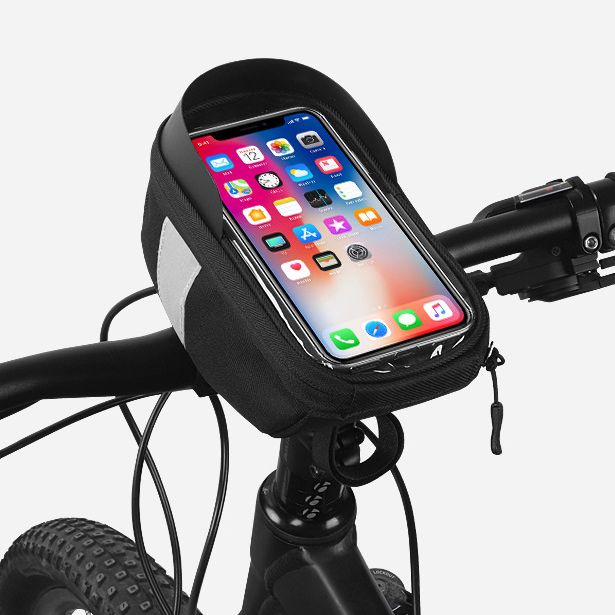 112003 Mountain Bike touch screen bag Bike phone bag tube bag front beam bag Riding beam front bag