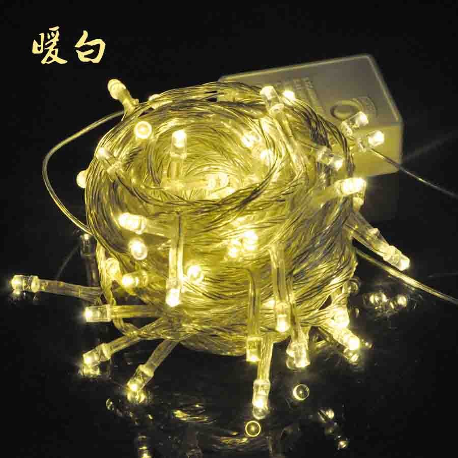 圣诞灯串LED灯串小彩灯闪灯串灯圣诞灯婚庆背景灯装饰灯10米带尾插可串联星星灯节日灯装饰灯详情1