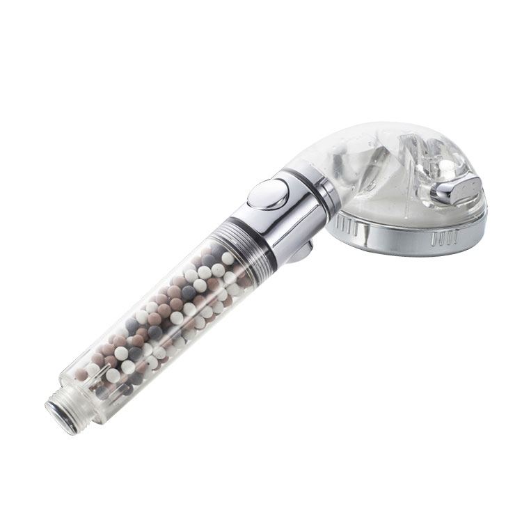 Pressurized shower head set, filter for rain, large water output for bathing, flower wine shower head, high-pressure household showerhead details Picture