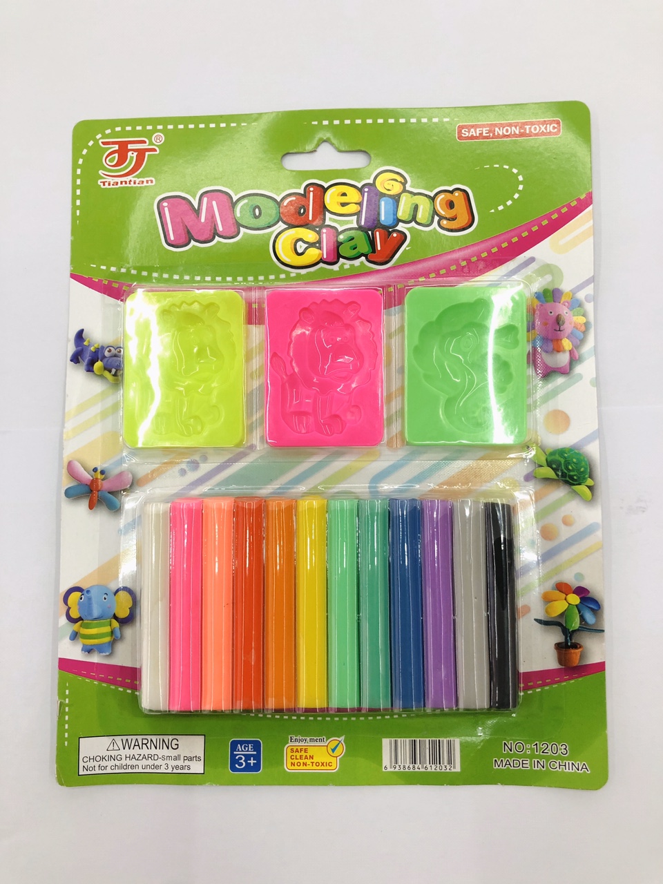厂家直销大千文具24322商铺DIY益智彩泥橡皮泥批发史莱姆吸卡包装