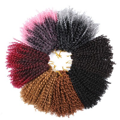 A new three-piece set of synthetic fiber wigs with curly dreadlocks detail image 5
