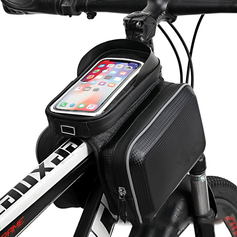 200923EVA Hard shell bike tube bag mobile phone touch screen saddle bag front bag double side bag bike straddle bag