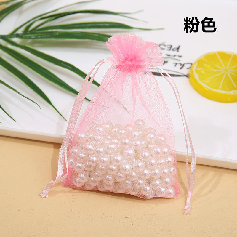 厂家直销，素色纱袋，磨砂袋，绒布袋，金口纱袋，束口袋，珍珠纱袋，喜糖袋，欧根纱袋，可来样订做印logo产品图