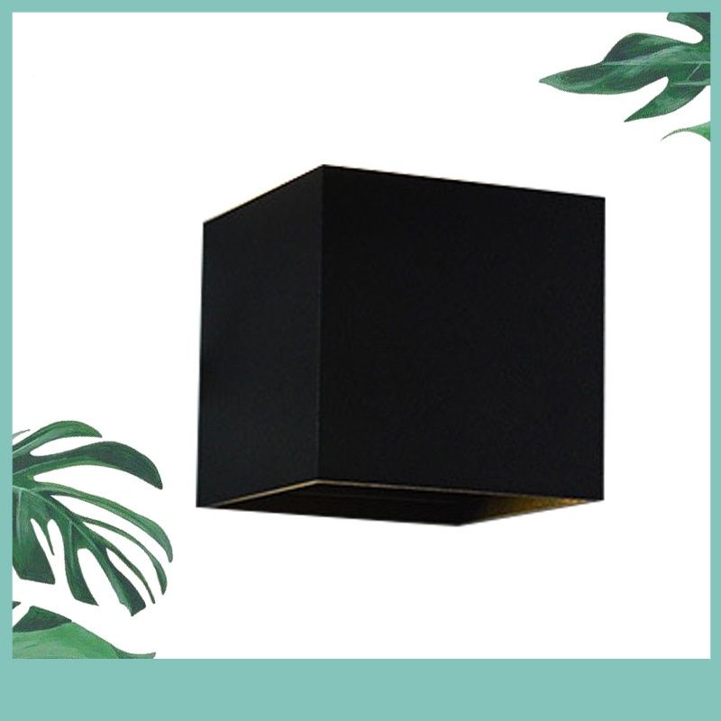 Led wall lamp Outdoor waterproof wall lamp luminous wall lamp square dimming indoor outdoor bed