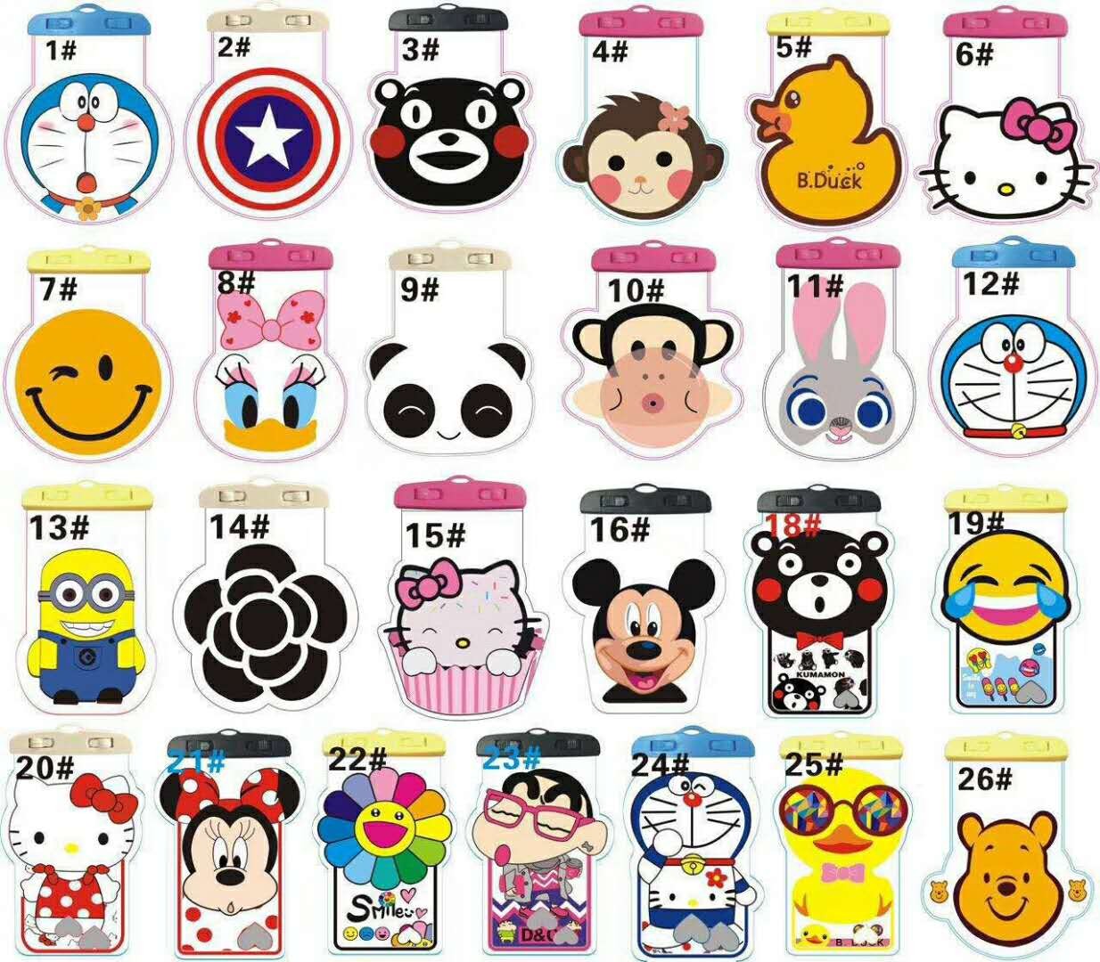 手机防水袋 PVC 防水袋 LZ01立体卡通手机防水袋 蜡笔小新详情图1