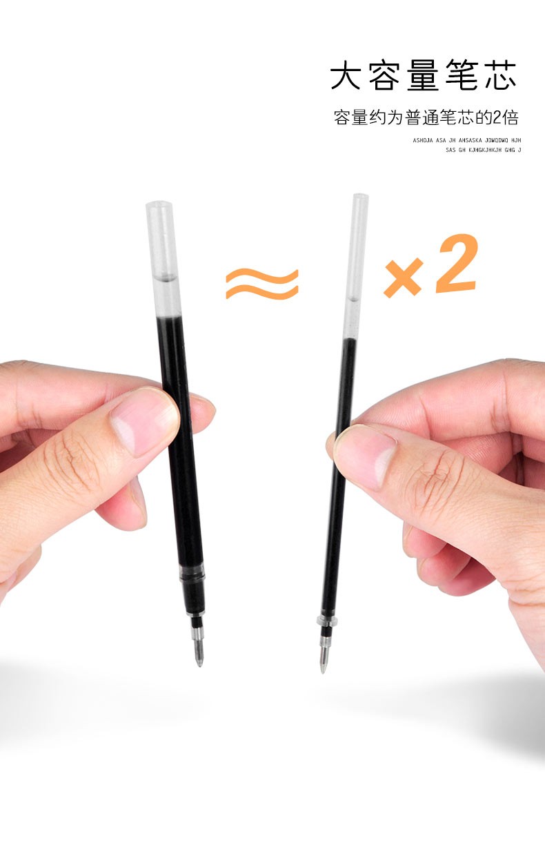 5000 Years W-387 Gold electroplated pen clip large-capacity frosted pen with a signature pen of 0.7mm detail image 7