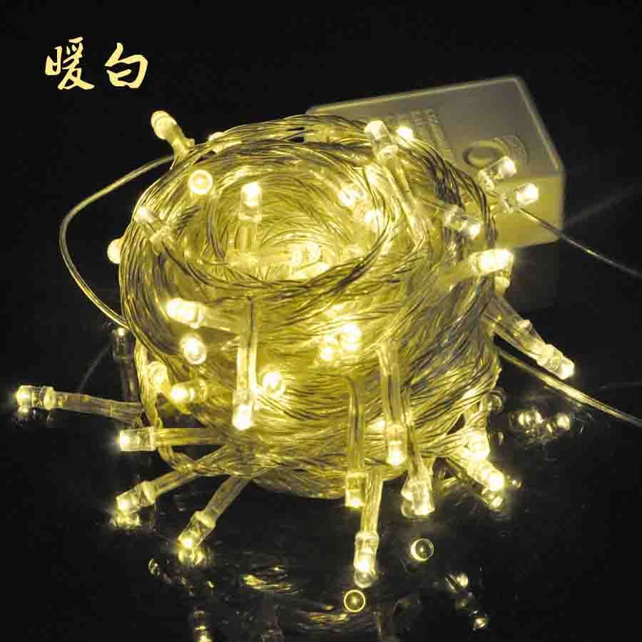 圣诞灯/彩灯/灯串/LED灯串/节日灯/装饰灯/闪灯/串灯/婚庆灯白底实物图