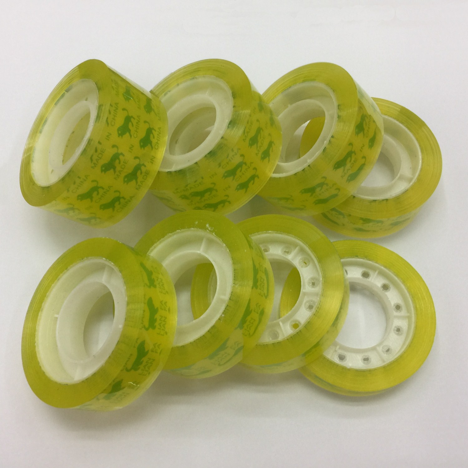 Transparent yellow stationery tape Student use tape yellowish sealing tape thumbnail
