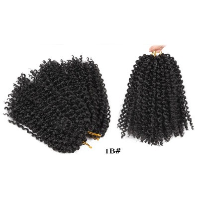 A new three-piece set of synthetic fiber wigs with curly dreadlocks detail image 3