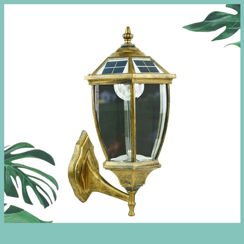 Solar wall lamp high light LED solar lamp outdoor wall lamp European garden lamp garden lamp villa wall lamp