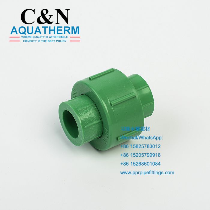 Factory direct sales of PPR all-plastic Union joints, PPR pipe fittings, all-plastic union joints, UNION outlet water pipe accessories details Picture