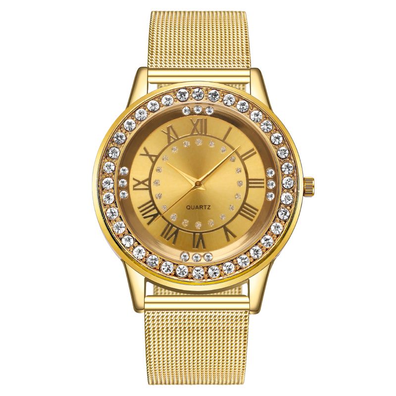 Fashion Roman set diamond ladies watch ladies watch net belt milan quartz watch thumbnail