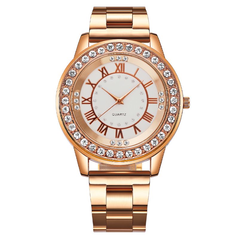 Hot style fashion Roman set diamond ladies watch women watch steel band women quartz watch manufacturers wholesale thumbnail