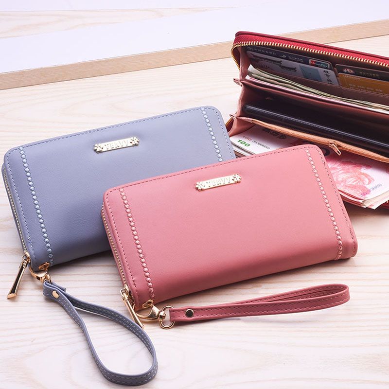 New ladies long wallet fashion atmosphere elegant hardware large capacity single zipper has portable manufacturers direct sale Application Scenario