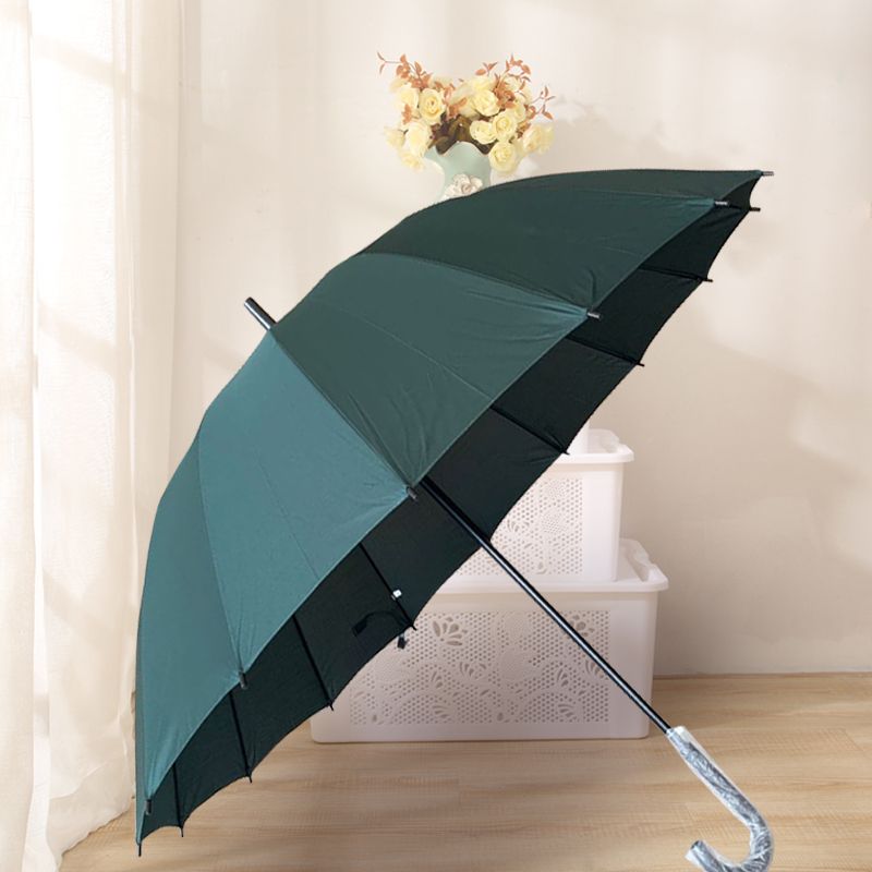 70*16K 自动直杆雨伞 碰起素色直骨雨伞 长柄绅士雨伞